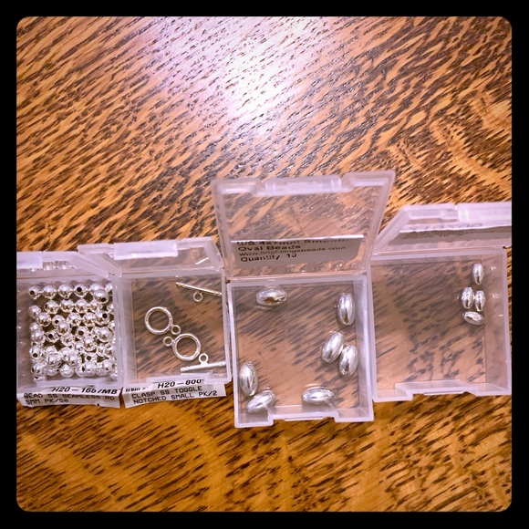 Sterling Silver beads and wire - Picture 1 of 7